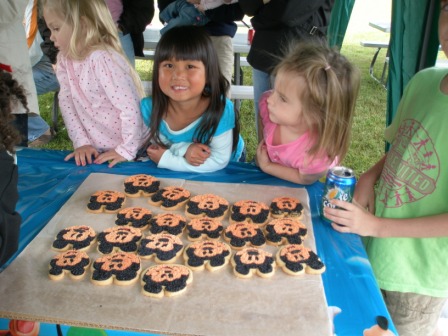 Ready for cookies at Kennedy's party